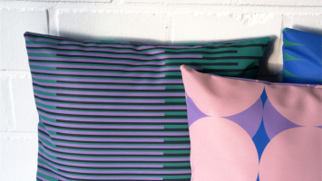 Bedruckte Sitzkissen