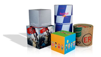 Bedruckte Sitzwürfel