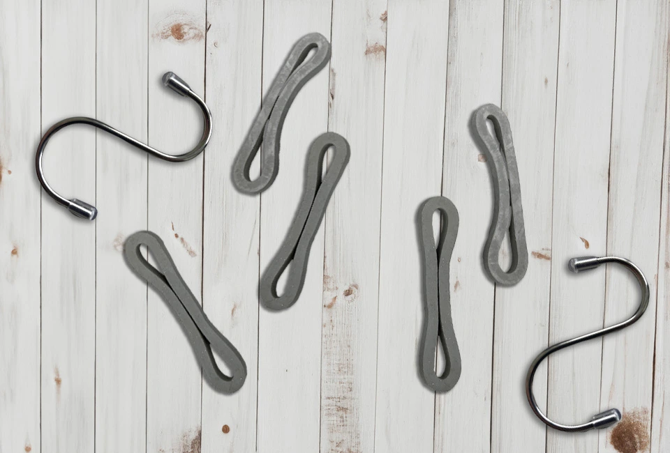 Gummispannring mit S-Haken