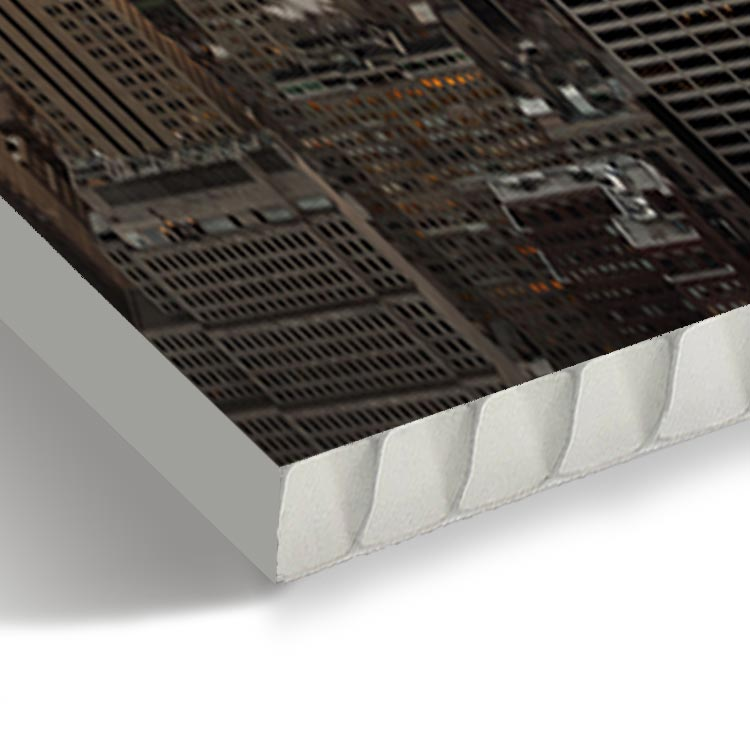 Hohlkammerplatte Detailansicht Ecke