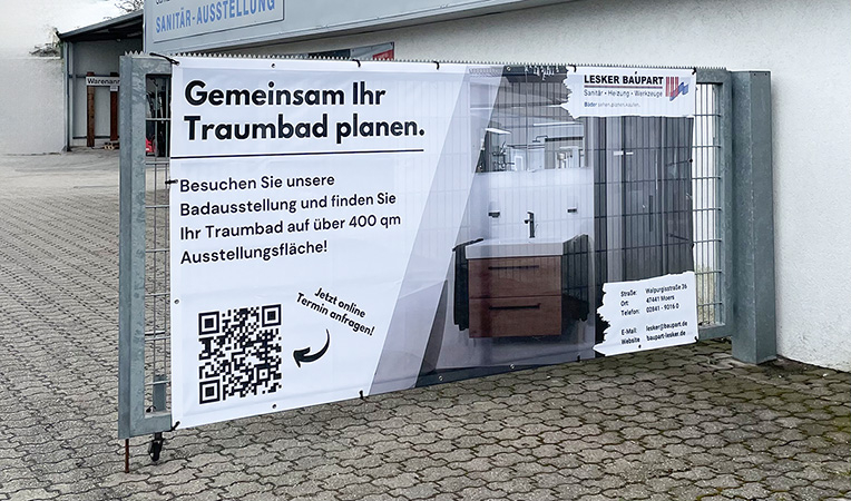 Großformatdruck FAQ Banner