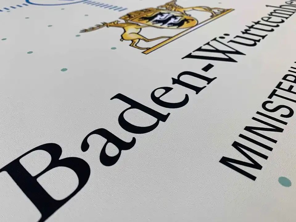 Latexdruck Nahaufnahme