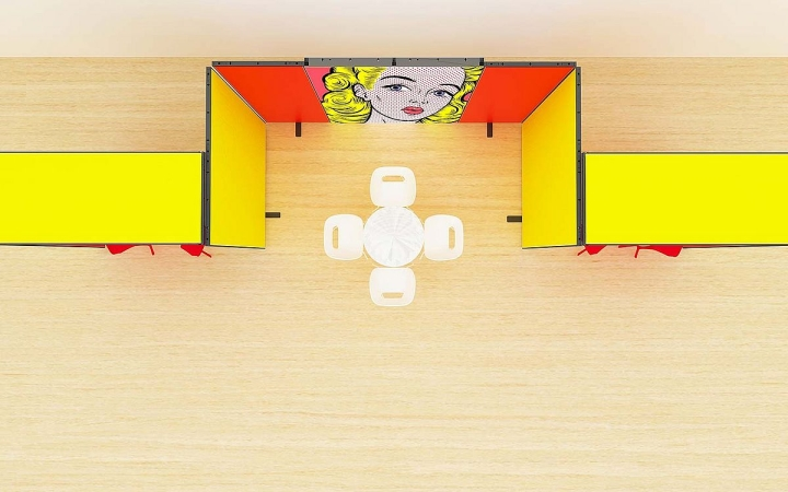 flex_frame_aufbau_beispiel_gelb_ansicht_von_oben