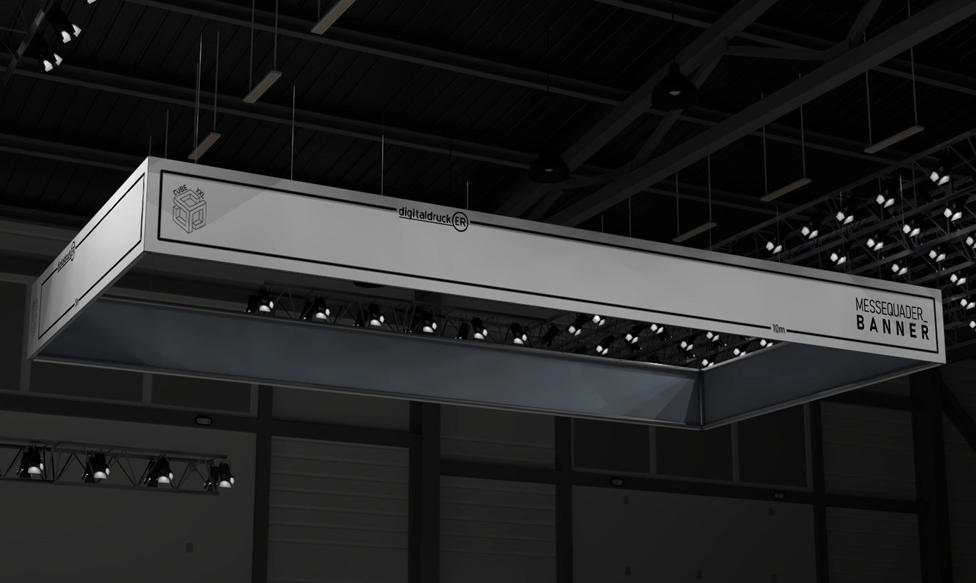 Kategorie Messewuerfel Textilspannrahmen Hero