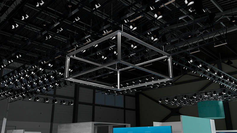 MesseQuader Rohrahmen Alurahmen ohne Bespannung MesseQuader Rohrahmen Alurahmen ohne Bespannung