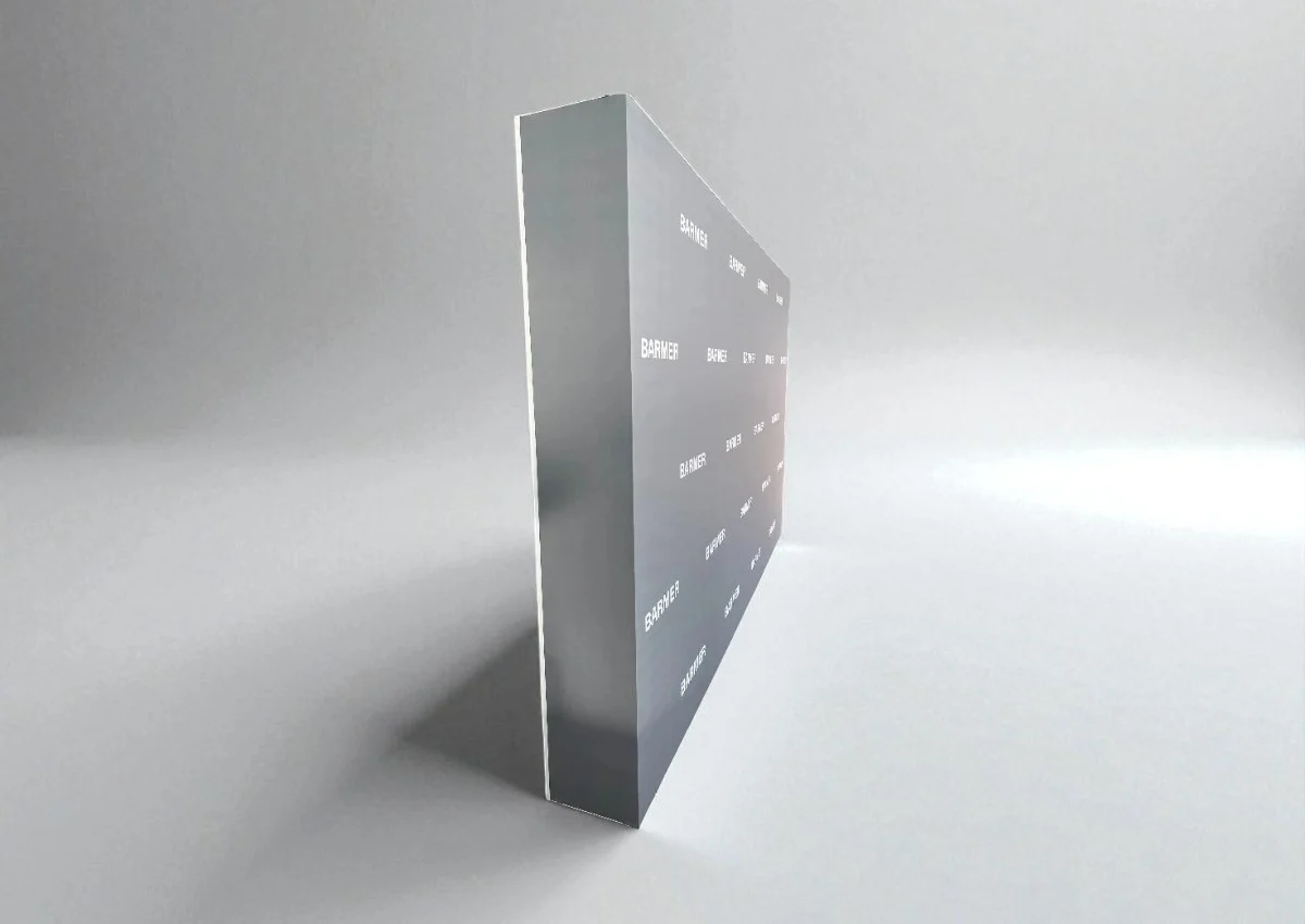 pop-up Pressewand Seitenansicht