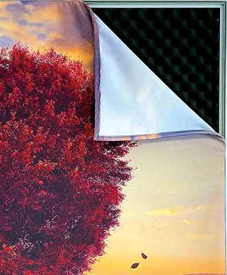 Akustikrahmen Einseitig Ansicht Ecke