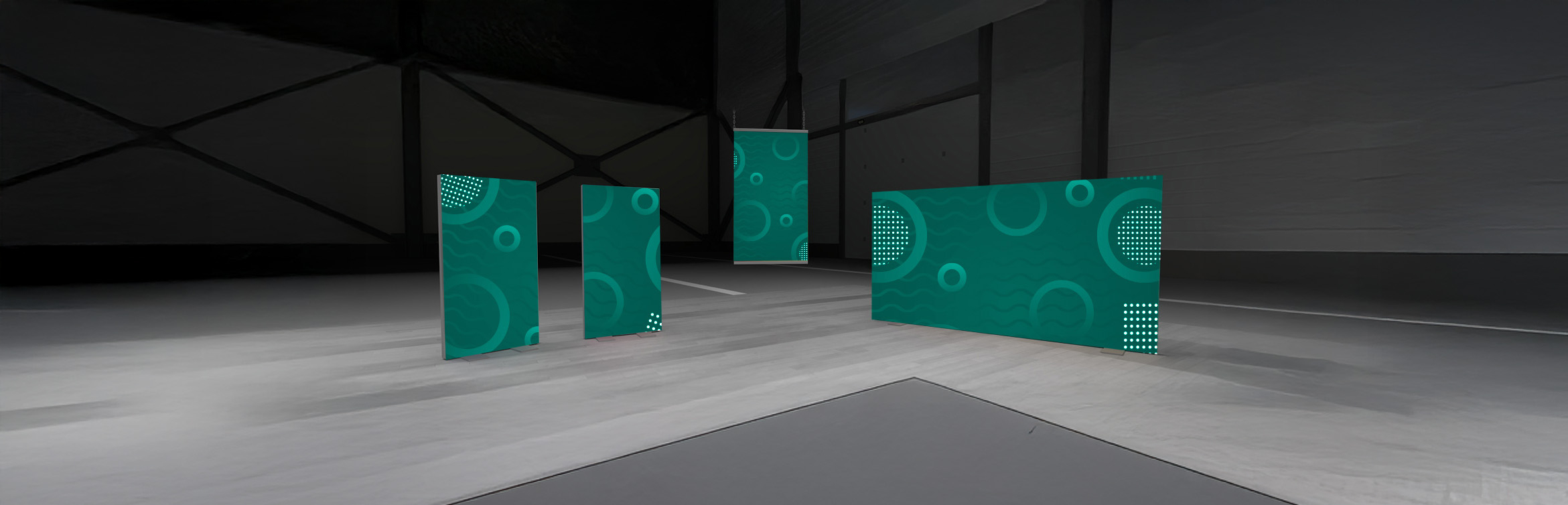 kategoriebanner beidseitige textilspannrahmen