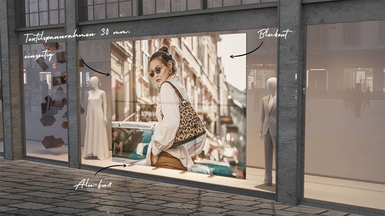 Shaufenster 30mm Profil 