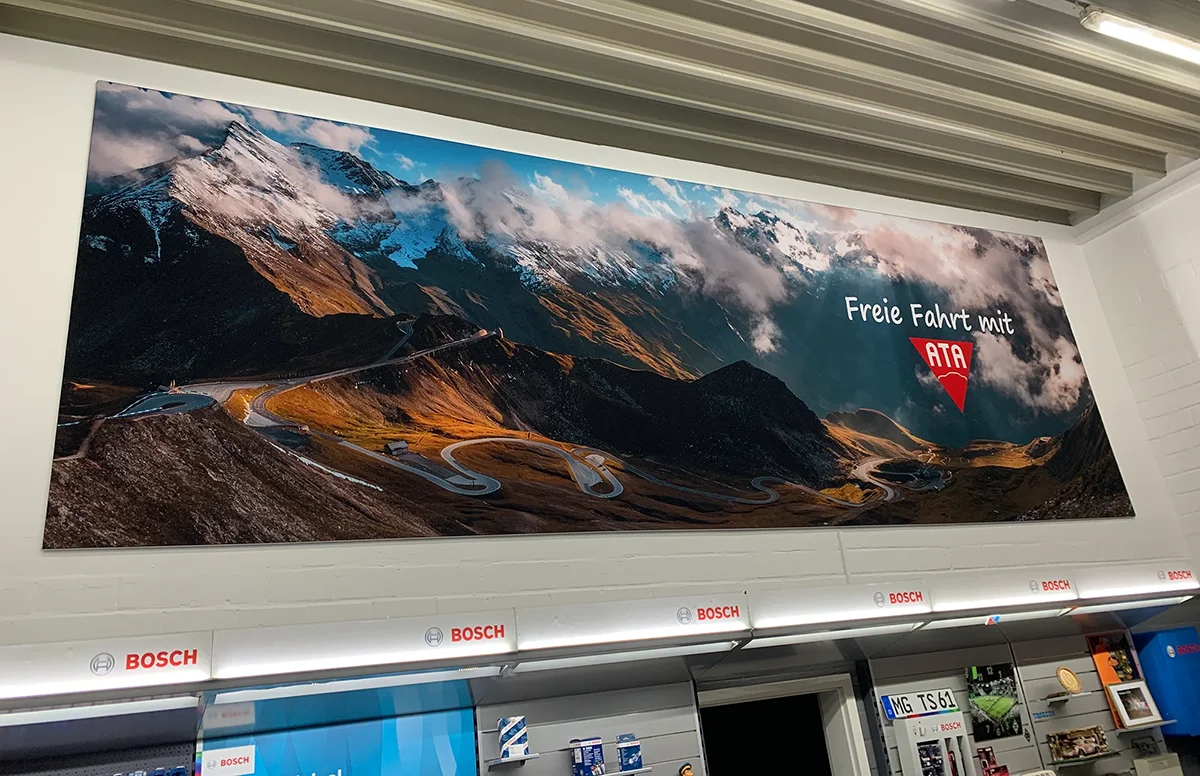 Textilspannrahmen 17 mm Anwendungsbeispiel 