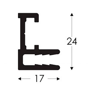 Tex-Frame 17 mm Profil einseitig
