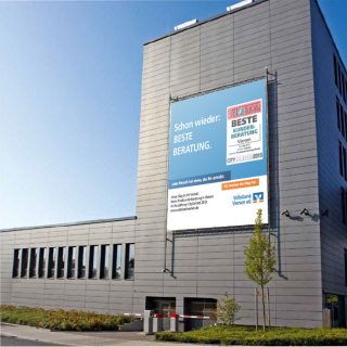 Fassadenbannerlift