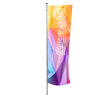 Werbefahne / Flagge mit Hissausleger