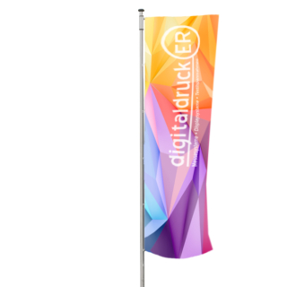 Werbefahne / Flagge mit Hisslausleger