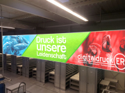 Leuchtrahmen 100 mm, einseitig mit Kantenflutung