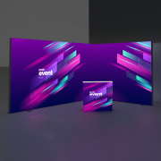 Beleuchteter Messestand, L-Form 4x3