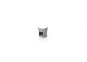 Bannerrahmen rund Endstück Aluminium