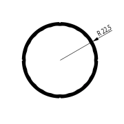 Bannerrahmen Rundrohr 40x45