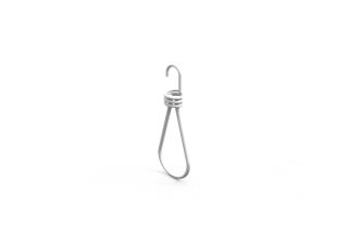 Bannerrahmen rund Spanngummi grau 180 mm