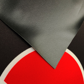 Blockout Banner, 100% PES, absolut blickdichter Stoff mit schwarzer PUR-Beschichtung, B1